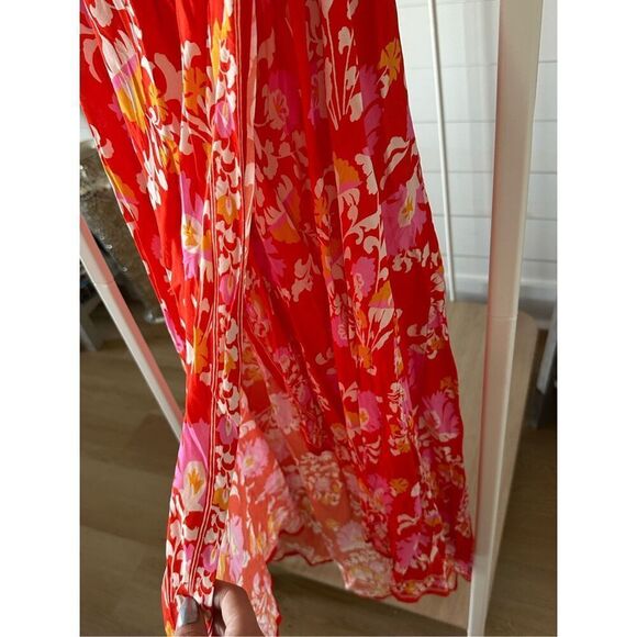 Flying Tomato peasant maxi dress Womens S Red Cottagecore Hippie‎ Boho - Picture 3 of 12
